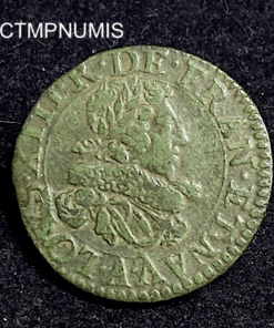 ,MONNAIE,LOUIS,XIII,DOUBLE,TOURNOIS,1629,