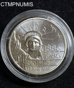 ,MONNAIE,PIEFORT,100,FRANCS,ARGENT,LIBERTY,1986,