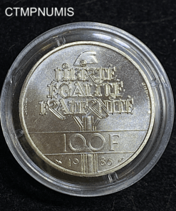 ,MONNAIE,PIEFORT,100,FRANCS,ARGENT,LIBERTY,1986,