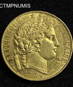 ,MONNAIE,20,FRANCS,OR,CERES,1850,