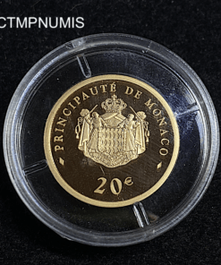 ,MONNAIE,MONACO,20,FRANCS,OR,ALBERT,II,2008,BE,