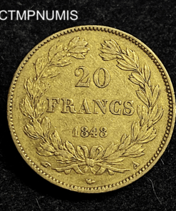,MONNAIE,20,FRANCS,OE,LOUIS,PHILIPPE,1848,