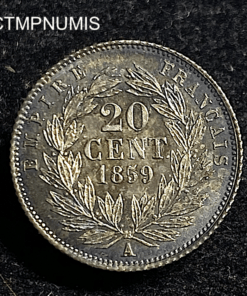 ,MONNAIE,20,CENTIMES,NAPOLEON,1859,