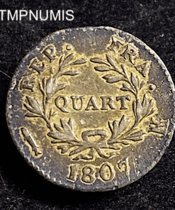 ,MONNAIE,1/4,FRANC,NAPOLEON,1807,BORDEAUX,