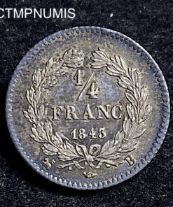 ,MONNAIE,1/4,FRANC,LOUIS,PHILIPPE,1843,B,ROUEN,