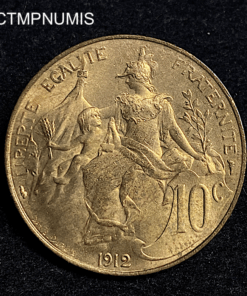 ,MONNAIE,10,CENTIMES,DUPUIS,1912,SPL,