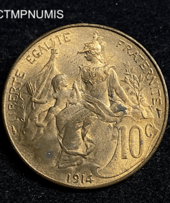 ,MONNAIE,10,CENTIMES,DUPUIS,1914,SPL,