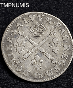 ,MONNAIE,5,SOLS,INSIGNES,LOUIS,XIV,1703,BB,STRASBOURG,