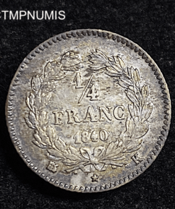 ,MONNAIE,1/4,DE,FRANCS,LOUIS,PHILIPPE,1840,K,BORDEAUX,