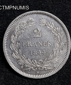 ,MONNAIE,2,FRANCS,ARGENT,LOUIS,PHILIPPE,1844,K,BORDEAUX,