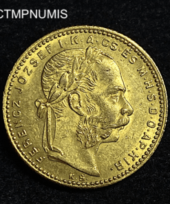,MONNAIE,HONGRIE,20,FRANCS,8,FORINT,OR,1881,