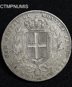 ,MONNAIE,ITALIE,5,LIRE,ARGENT,1847,GENES,