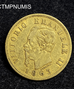 ,MONNAIE,ITALIE,10,LIRE,OR,1863,