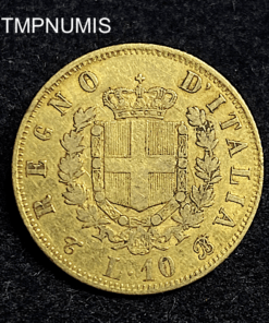 ,MONNAIE,ITALIE,10,LIRE,OR,1863,