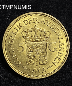 ,MONNAIE,PAYS,BAS,1912,SUP,5,GULDEN,