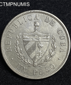 ,MONNAIE,CUBA,1,PESO,ARGENT,1932,