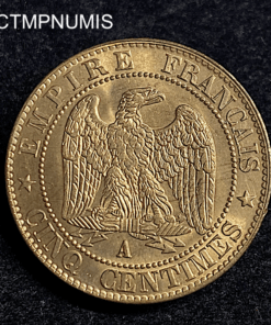 ,MONNAIE,5,CENTIMES,NAPOLEON,III,1855,SPL,