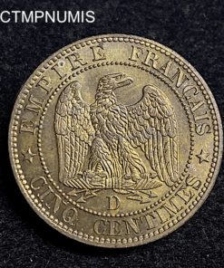 ,MONNAIE,5,CENTIMES,NAPOLEON,III,1855,D,LYON,SPL,