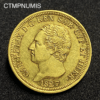 ,MONNAIE,ITALIE,80,LIRE,OR,1827,GENES,