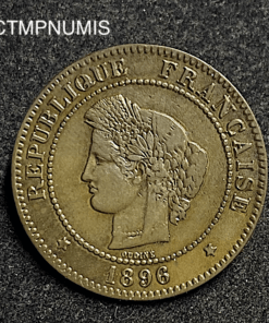 ,MONNAIE,5,CENTIMES,CERES,1896,TORCHE,
