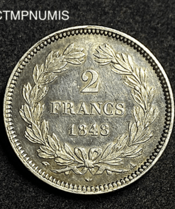 ,MONNAIE,2,FRANCS,ARGENT,LOUIS,PHILIPPE,1848,