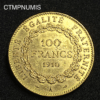 ,MONNAIE,100,FRANCS,OR,GENIE,1910,
