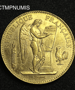 ,MONNAIE,100,FRANCS,OR,GENIE,1910,