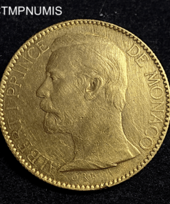 ,MONNAIE,MONACO,100,FRANCS,OR,1896,ALBERT,