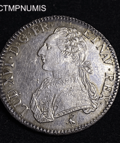 ,MONNAIE,ECU,ARGENT,LOUIS,XVI,1790,