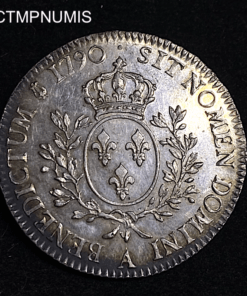 ,MONNAIE,ECU,ARGENT,LOUIS,XVI,1790,