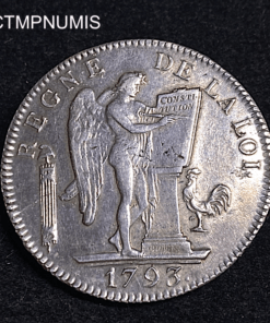 ,MONNAIE,REVOLUTION,SIX,LIVRES,ARGENT,CONSTITUTION,1793,