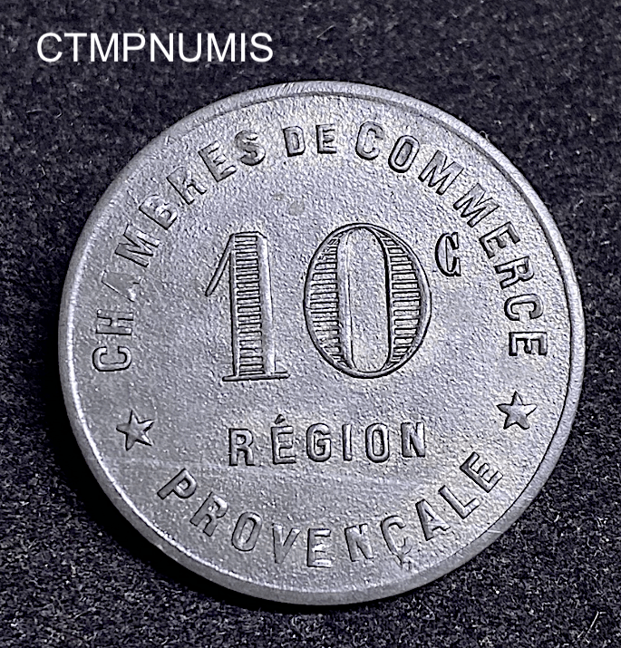 ,MONNAIE,NECESSITE,CHAMBRE,COMMERCE,PROVENCE,10,CENTMES,ZINC,