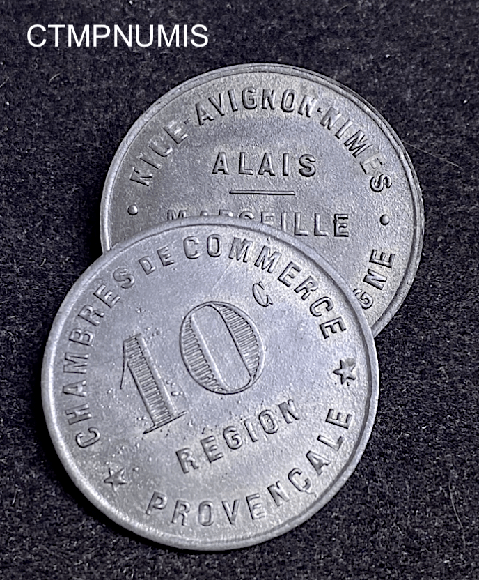 ,MONNAIE,NECESSITE,CHAMBRE,COMMERCE,PROVENCE,10,CENTMES,ZINC,