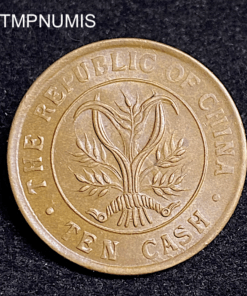 ,MONNAIE,CHINE,10,CASH,1920,REPUBLIQUE,
