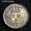 ,MONNAIE,1/4,FRANC,ARGENT,LOUIS,XVIII,1821,SUP,