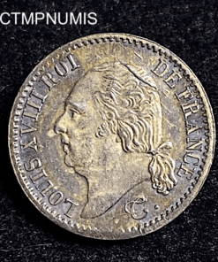 ,MONNAIE,1/4,FRANC,ARGENT,LOUIS,XVIII,1821,SUP,