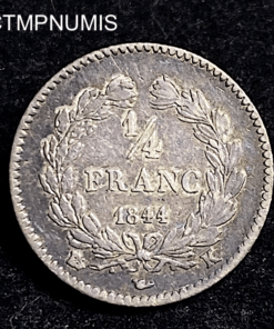,MONNAIE,1/4,FRANC,LOUIS,PHILIPPE,1844,K,BORDEAUX,