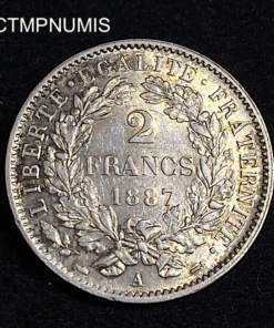 ,MONNAIE,2,FRANCS,ARGENT,CERES,1887,