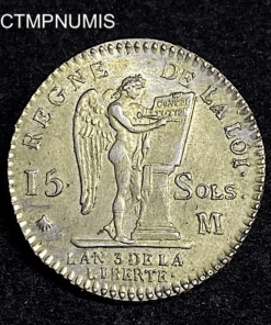,MONNAIE,15,SOLS,ARGENT,LOUIS,XVI,1791,M,TOULOUSE,