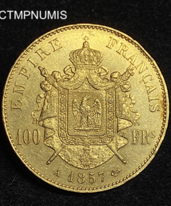 ,MONNAIE,100,FRANCS,OR,NAPOLEON,1857,