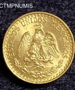 ,MONNAIE,MEXIQUE,2,PESOS,OR,1945,