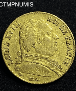 ,MONNAIE,20,FRANCS,OR,LOUIS,XVIII,1814,L,BAYONNE,