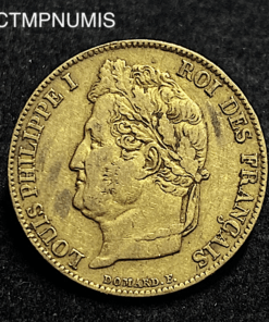 ,MONNAIE,20,FRANCS,OR,LOUIS,PHILIPPE,1838,W,LILLE,