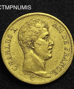 ,MONNAIE,40,FRANCS,OR,CHARLES,X,1824,