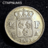 ,MONNAIE,1/4,FRANC,ARGENT,LOUIS,XVIII,1821,SPL,