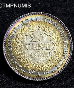 ,MONNAIE,20,CENTIMES,CERES,1851,SPL,