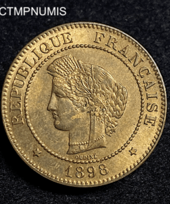 ,MONNAIE,5,CENTIMES,CERES,1898,SPL,