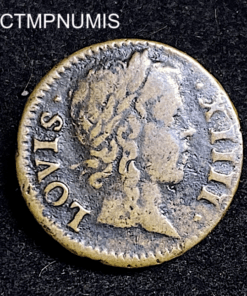 ,MONNAIE,LOUIS,XIV,DENIER,TOURNOIS,1649,