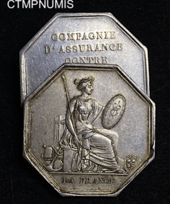 ,JETON,LA,FRANCS,ASSURANCE,INCENDIE,1837,