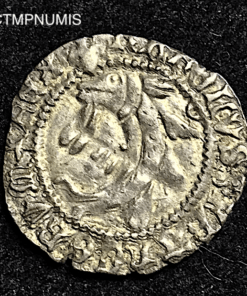 ,MONNAIE,CHARLES,VIII,LIARD,ARGENT,DAUPHIN,1°,EMISSION,